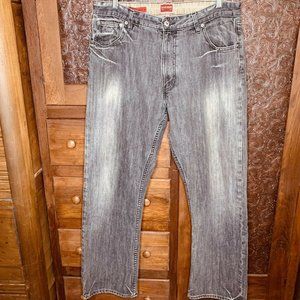 Hilfiger Red Label￼ Black Denim Jeans Freedom Fit Vintage Distressed